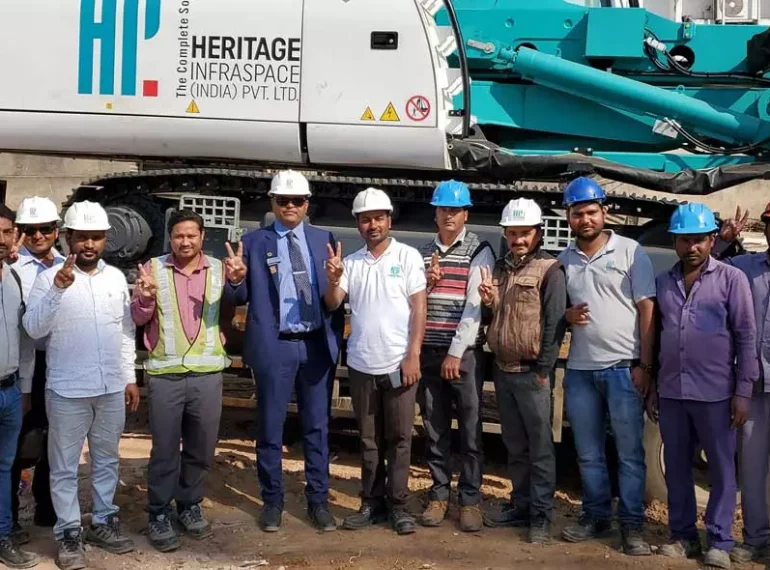 Image of construction engineers overseeing project activity on site